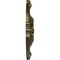 Ekena Millwork Hamilton Ceiling Medallion (Fits Canopies up to 3 3/4"), Hand-Painted Brass, 17 3/8"OD x 1 3/4"P CM17HABRS - alternate 2